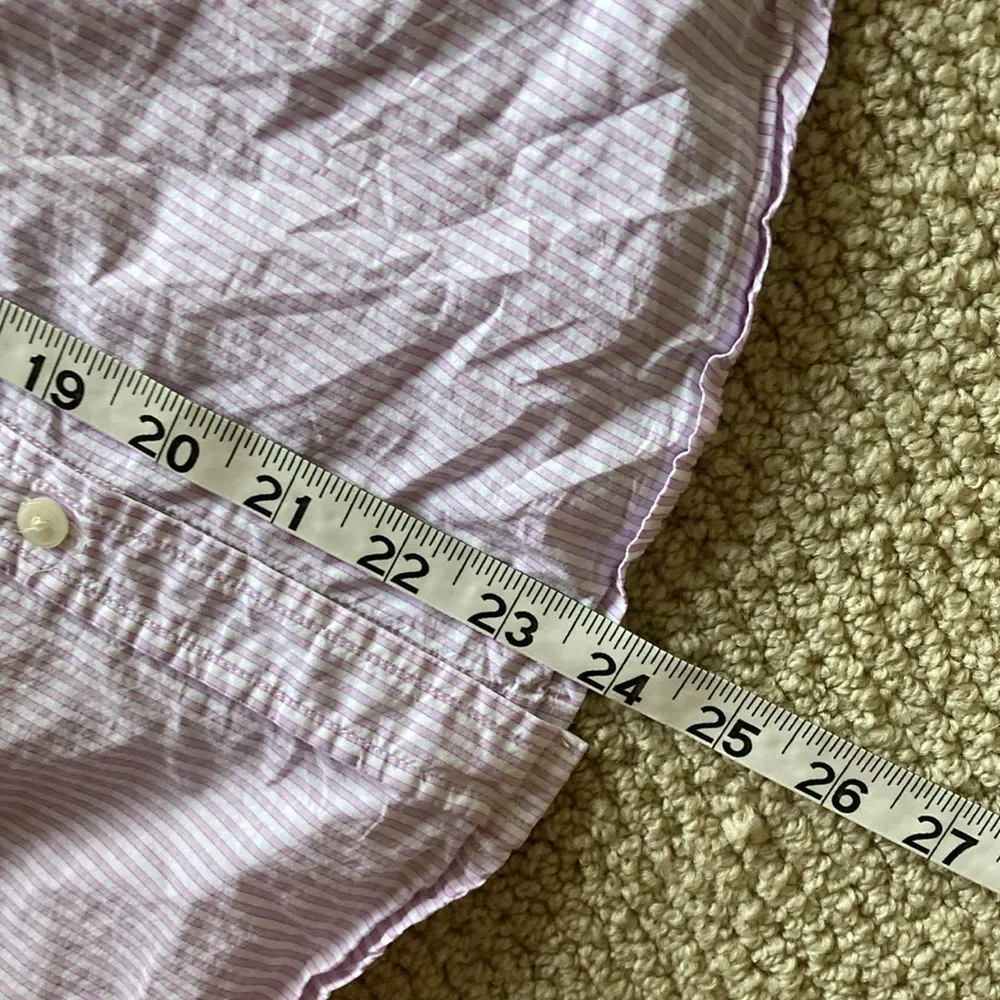 Gap Oxford Button Down Shirt 100% Cotton Size XS Pinstripe Work Top Long Sleeve - Image 7