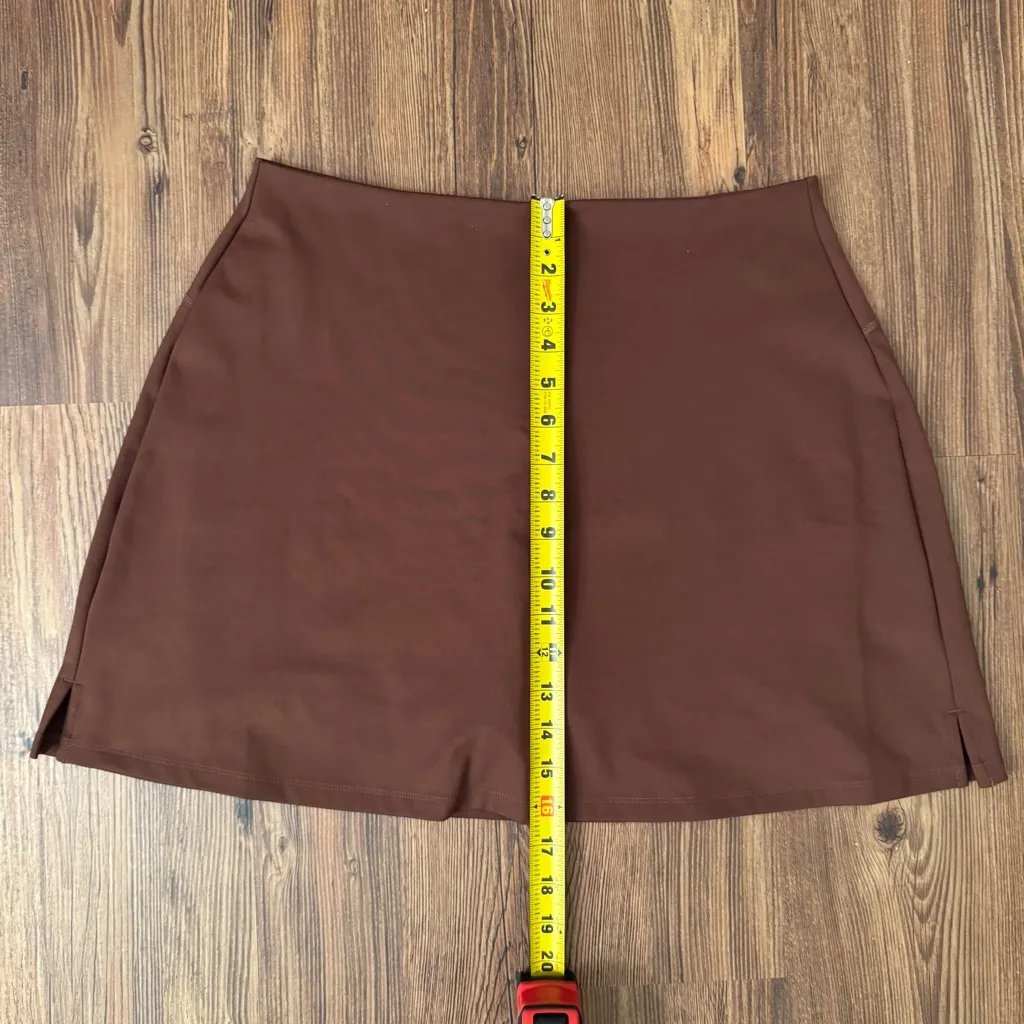 Girlfriend Collective  Sport Skort in Earth Brown size XL Extra Large - Image 15