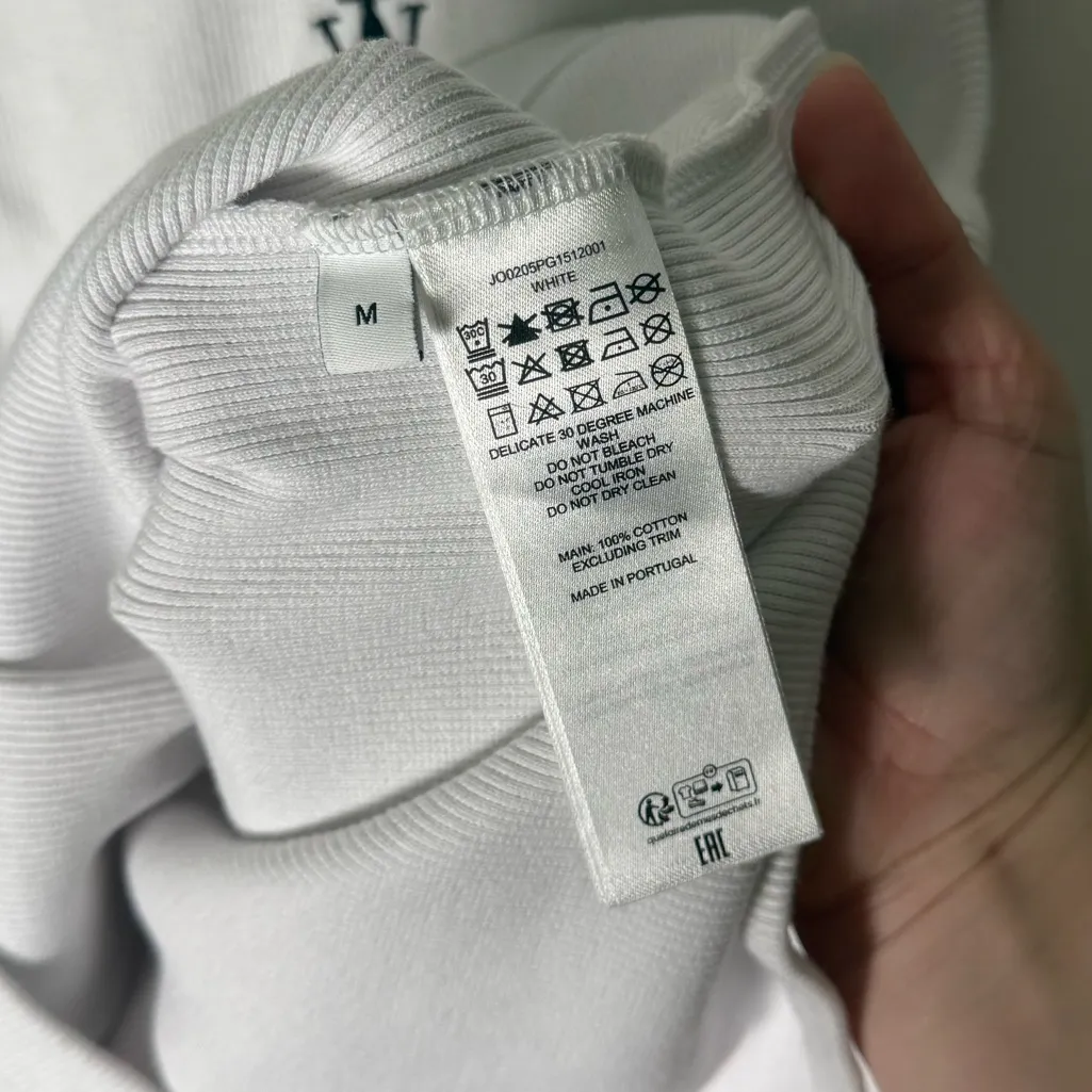 JW Anderson Anchor Logo Embroidered Tank Top M White Size M - Image 6