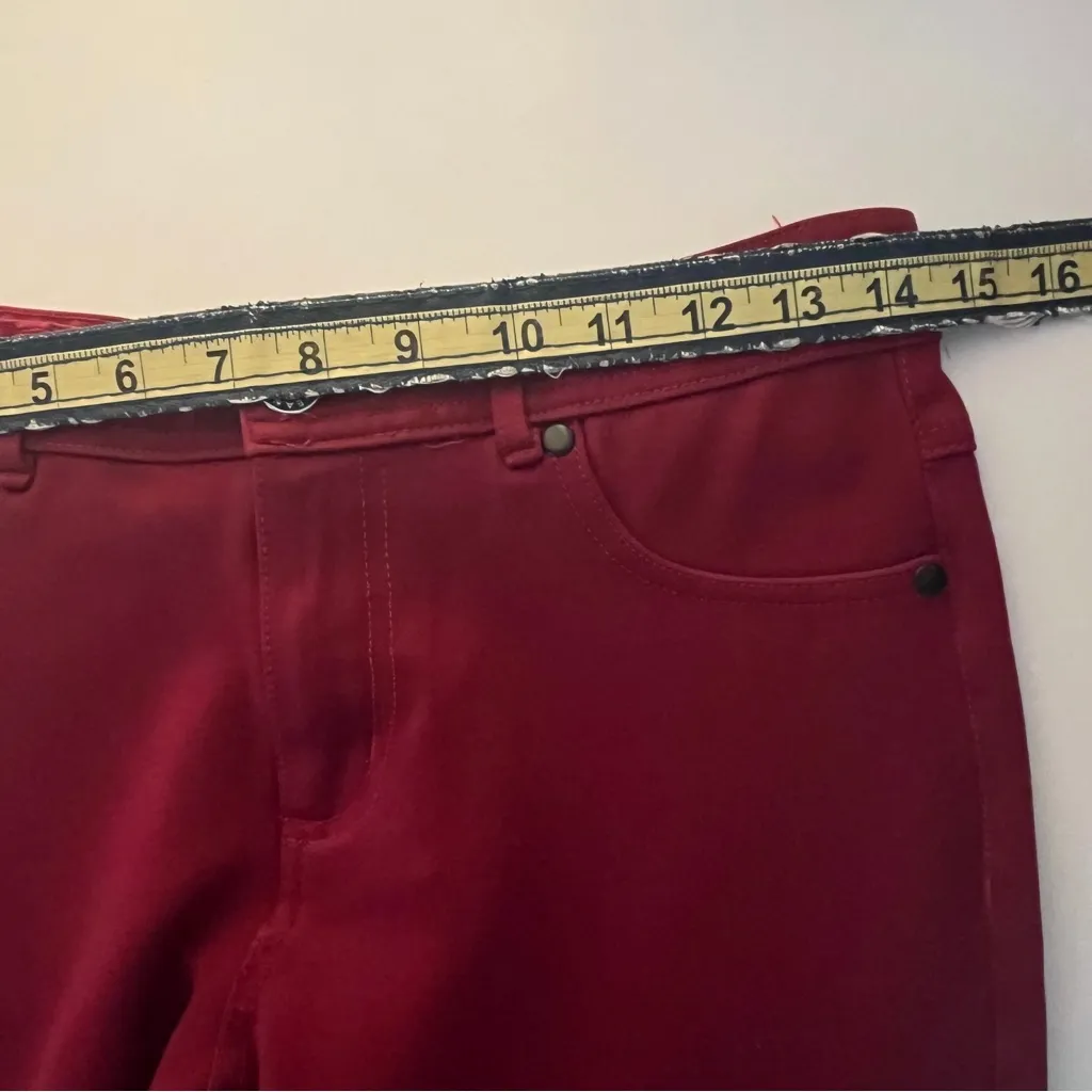 Women's Burgundy Skinny Pants Red Size 6 - Image 8