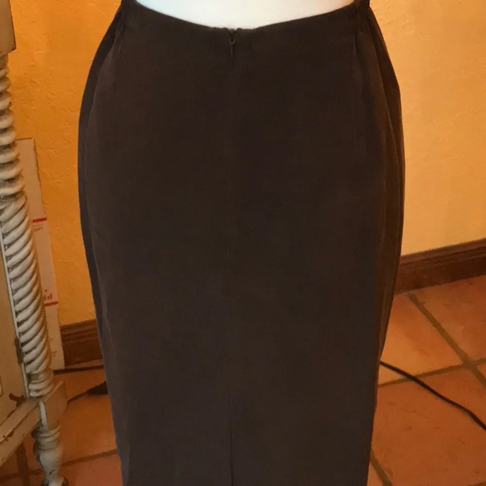 Chaus silk suit Brown Size 12 - Image 2