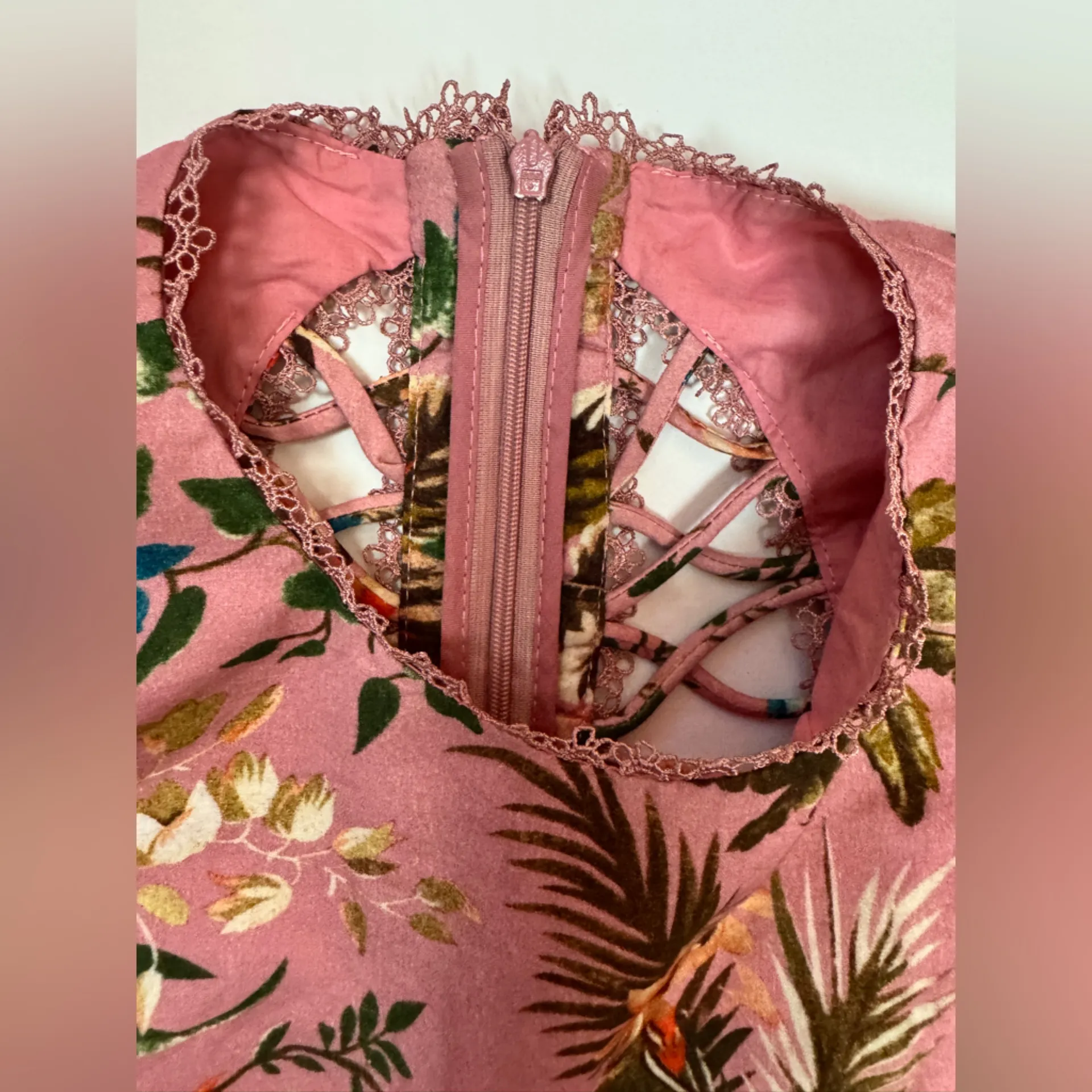 Unbranded Whimsical Sexy Floral Pink Lace - Image 14