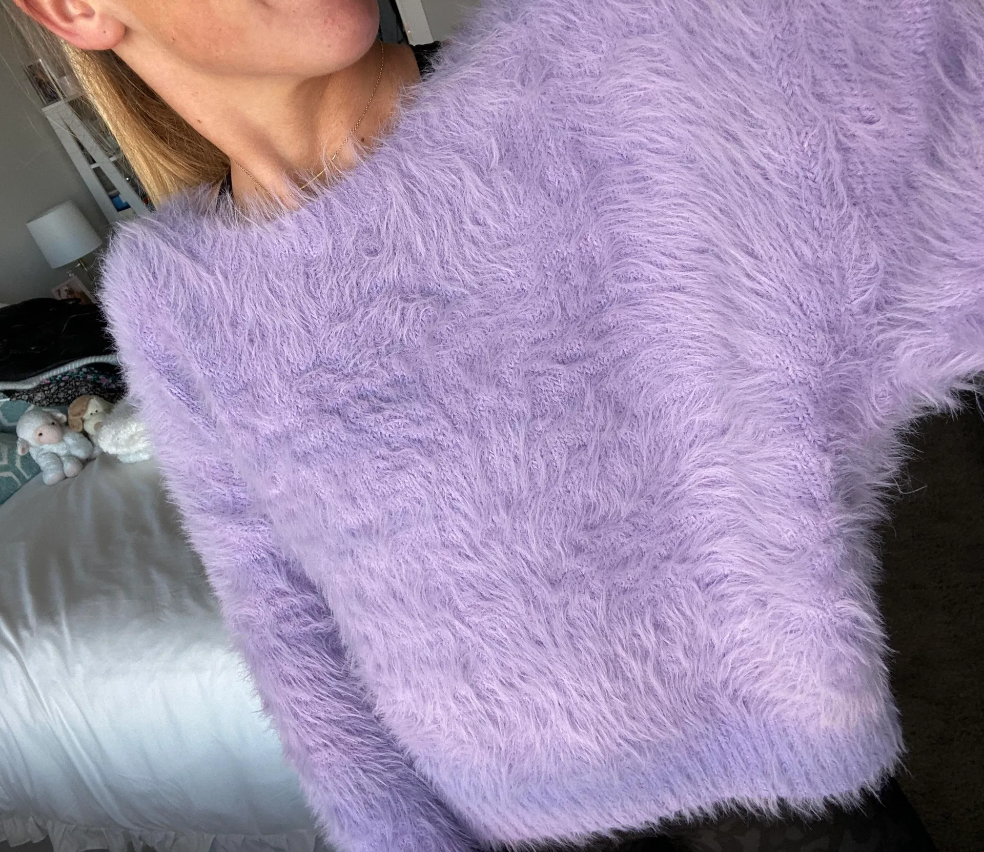 Tobi Fuzzy Purple Sweater - Image 5