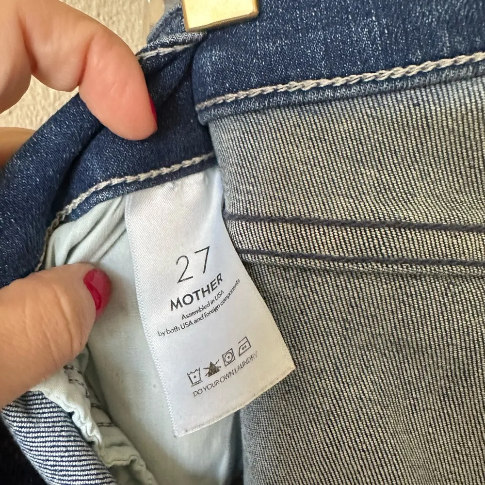 MOTHER Blue Slim Jeans Classic Fit Size 27 - Image 7