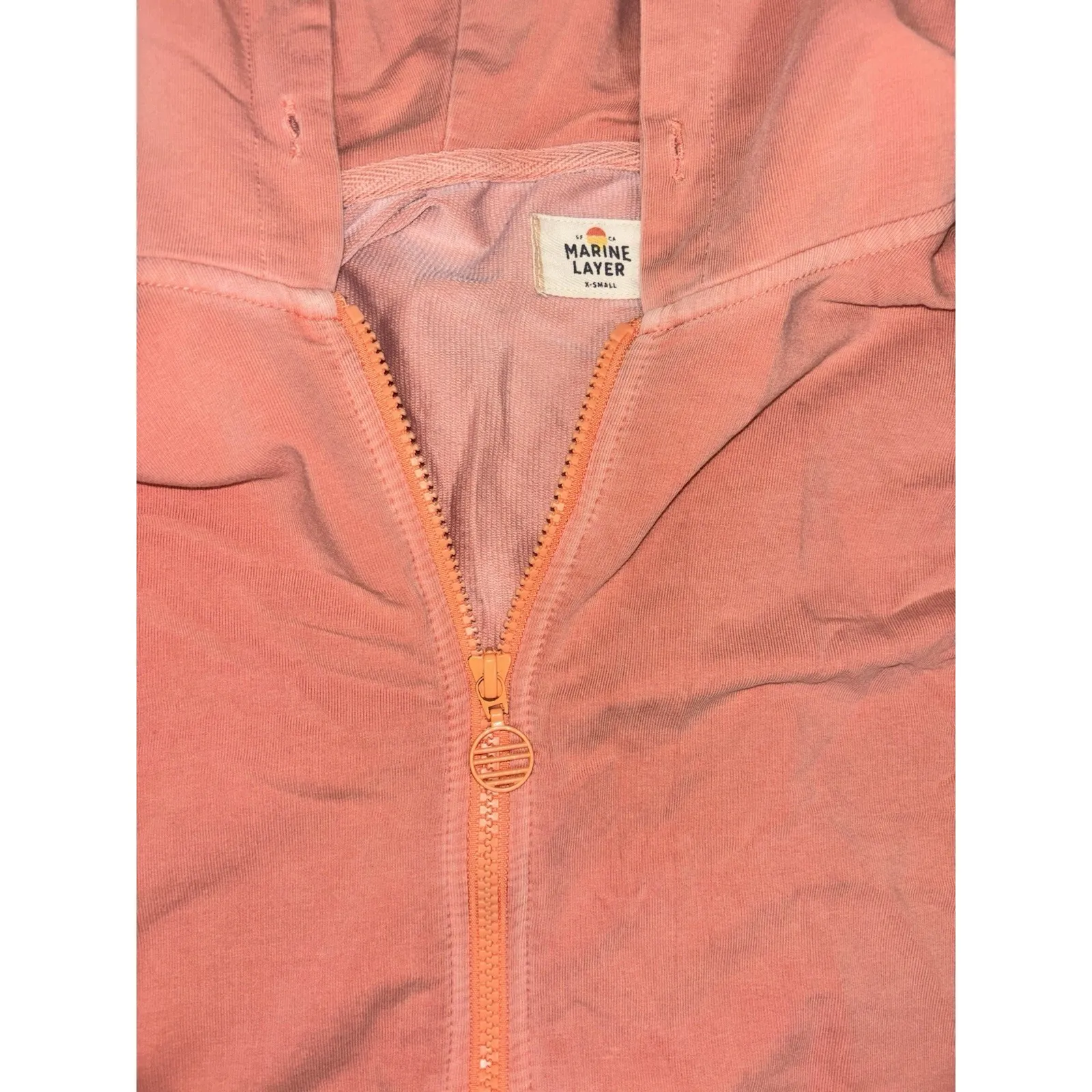 marine layer cropped jacket full zip light weight xs Oversized - Image 4