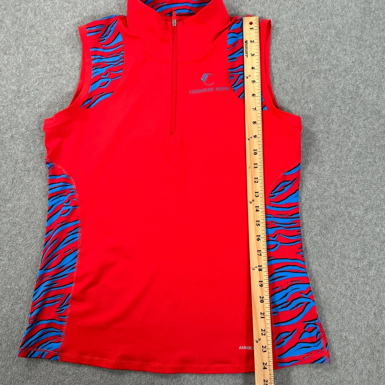 Annika Cutter & Buck Sleeveless Golf Shirt Size Medium Cherokee Ridge UPF 50+ - Image 3