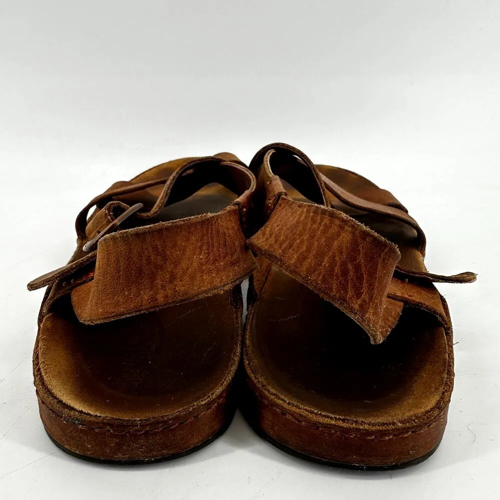 Chaco Wayfarer Sport Sandals Leather ChacoGrip LUVSEAT Sling Back Rust Brown 9 - Image 6