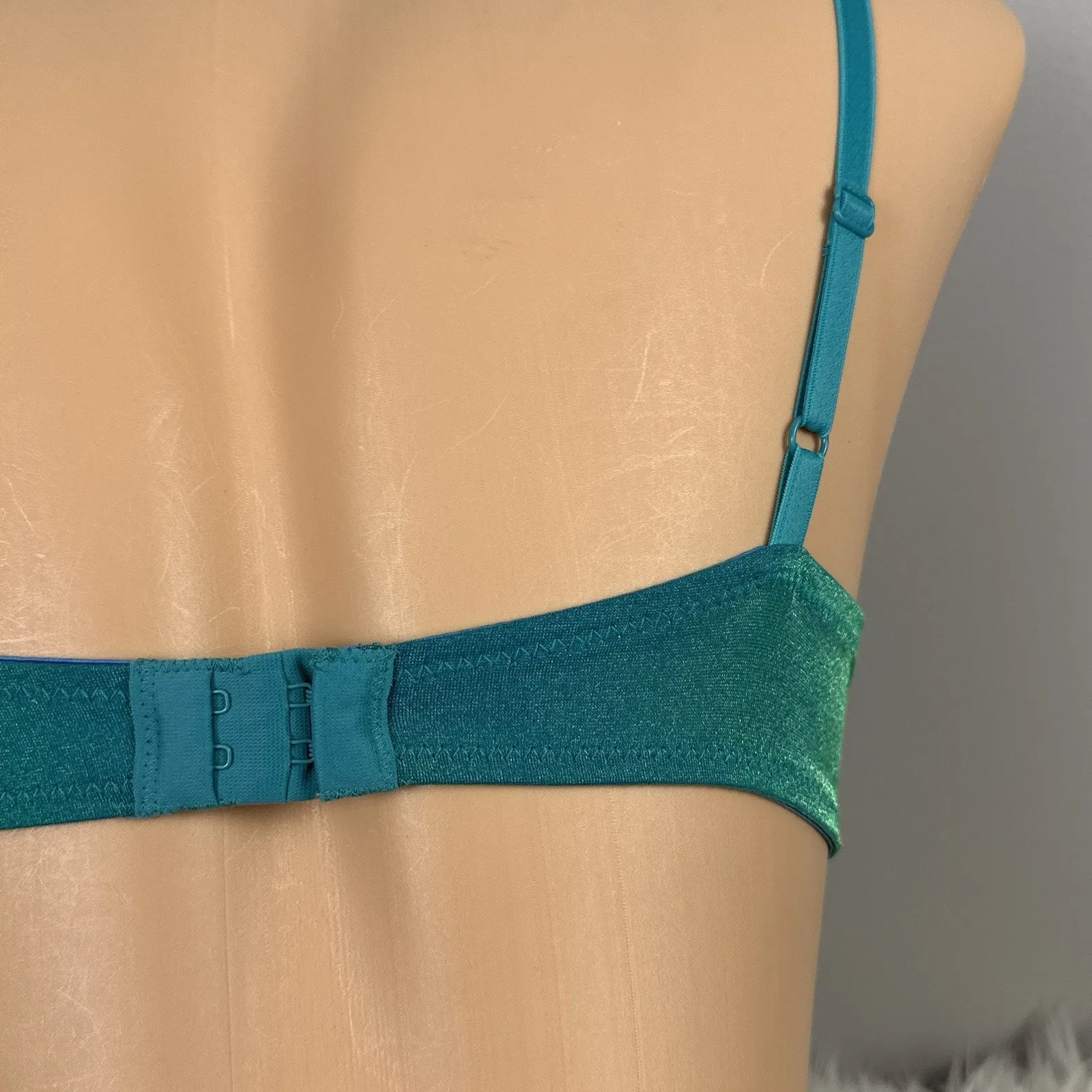 Vintage Lily of France Push Up Bra 36B Style 1729 1773 Iridescent Front Close - Image 7