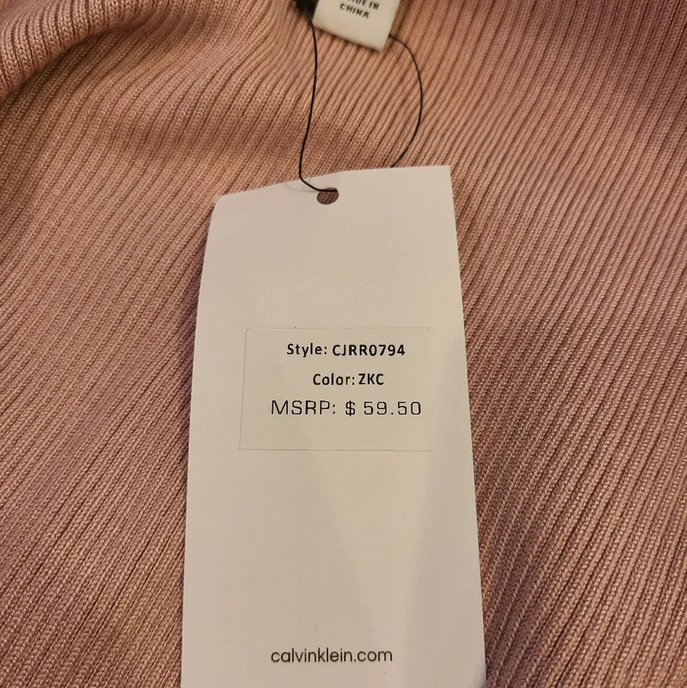 Calvin Klein Jeans Ribbed Top Size Large - Image 8