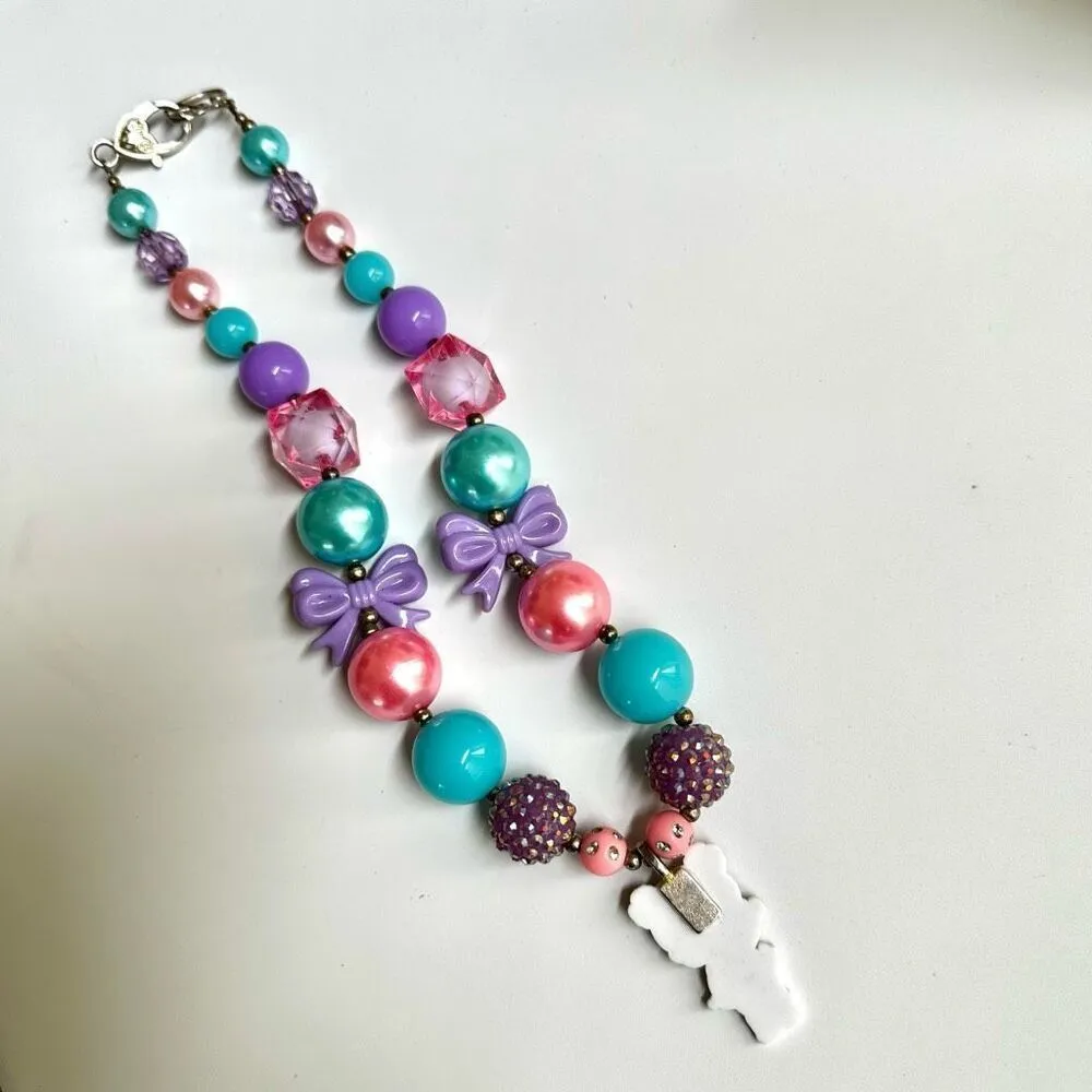 Bubblegum beaded Bling Bon Bon pendant necklace - Image 4