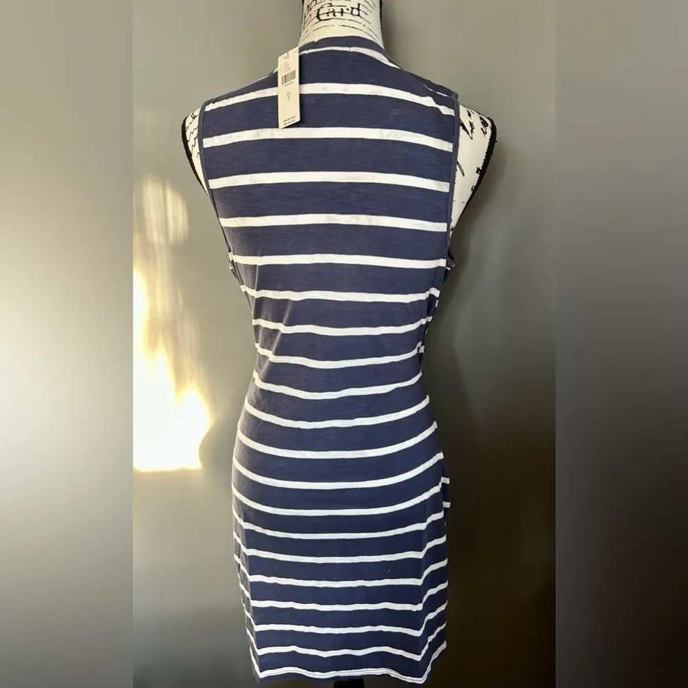 Anthropologie T.La Twisted Cutout Dress Blue Size L - Image 9