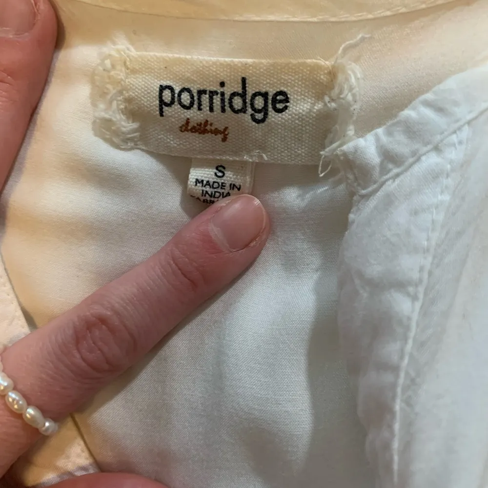 Oversized White Anthropologie Blouse - Image 6