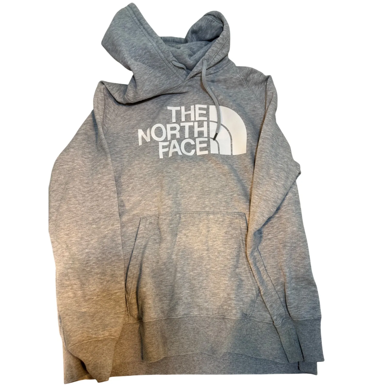 X2 The North Face Womens Logo Hoodie Pullover Gray Blue Size L - Image 2