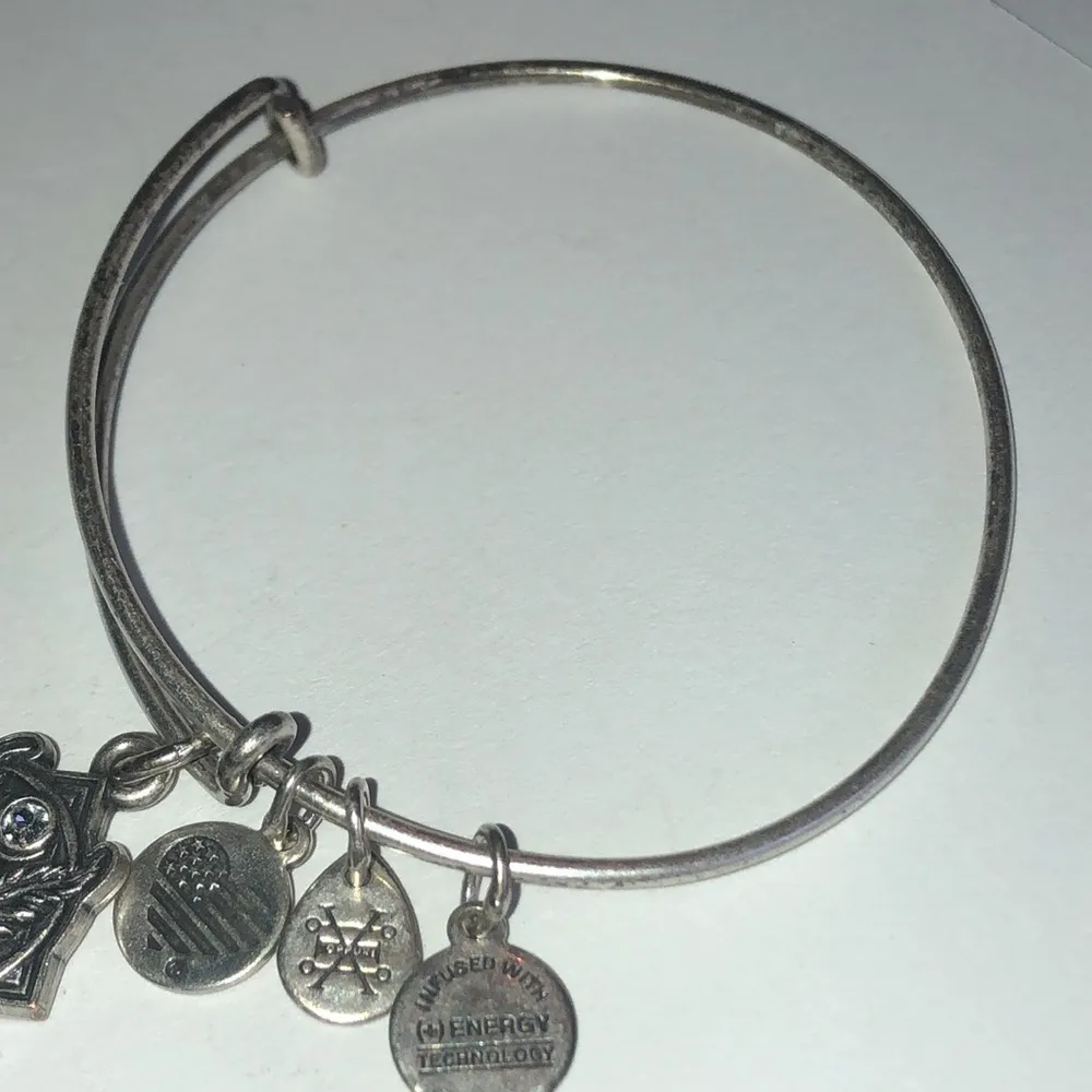 Alex And Ani Godspeed Bangle Charm Bracelet - Image 4