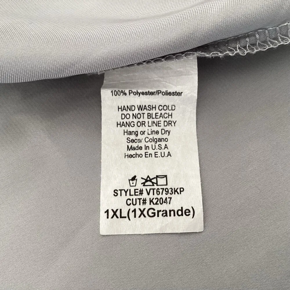 PinkBlush Silver Satin Maternity Robe - Image 5