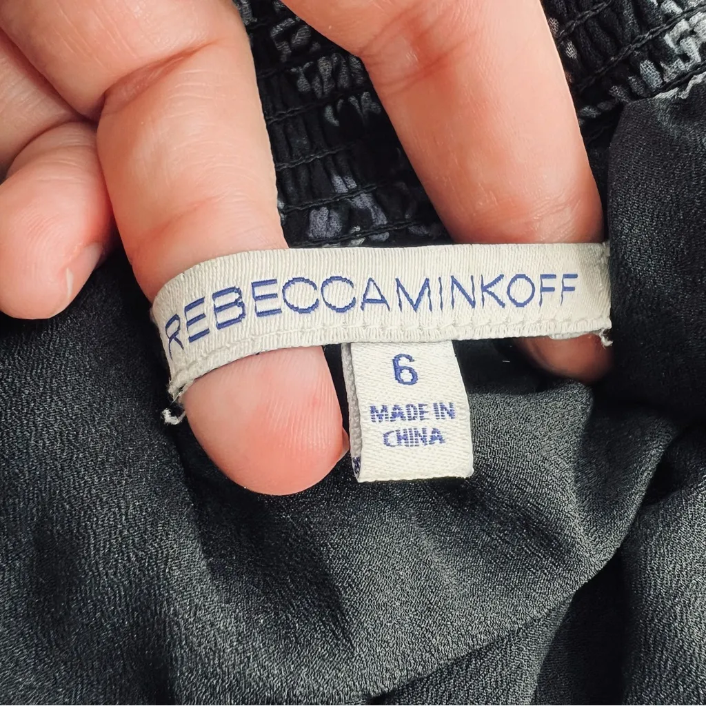 Rebecca Minkoff Lima off the shoulder tie neck floral maxi dress sz 6 - Image 8