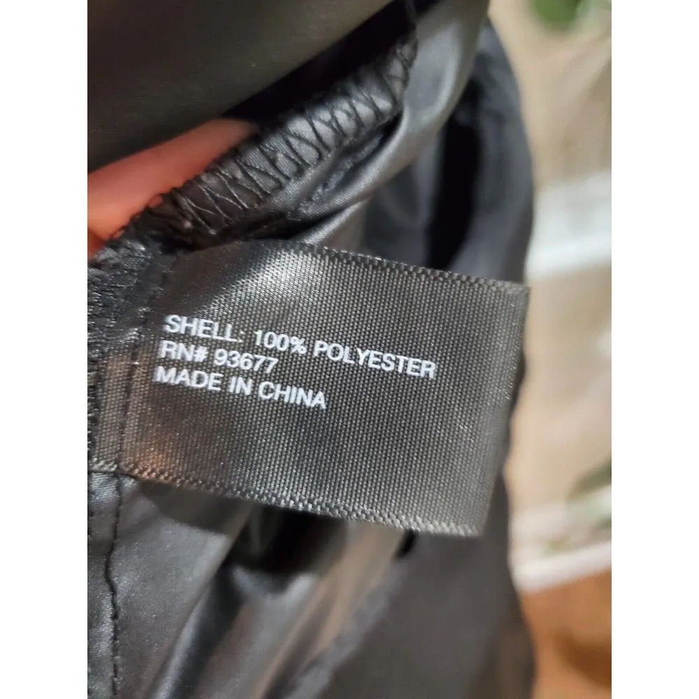 City Streets Women's Black Polyester Long Sleeve Casual Full Zip Front Jacket L - Image 9