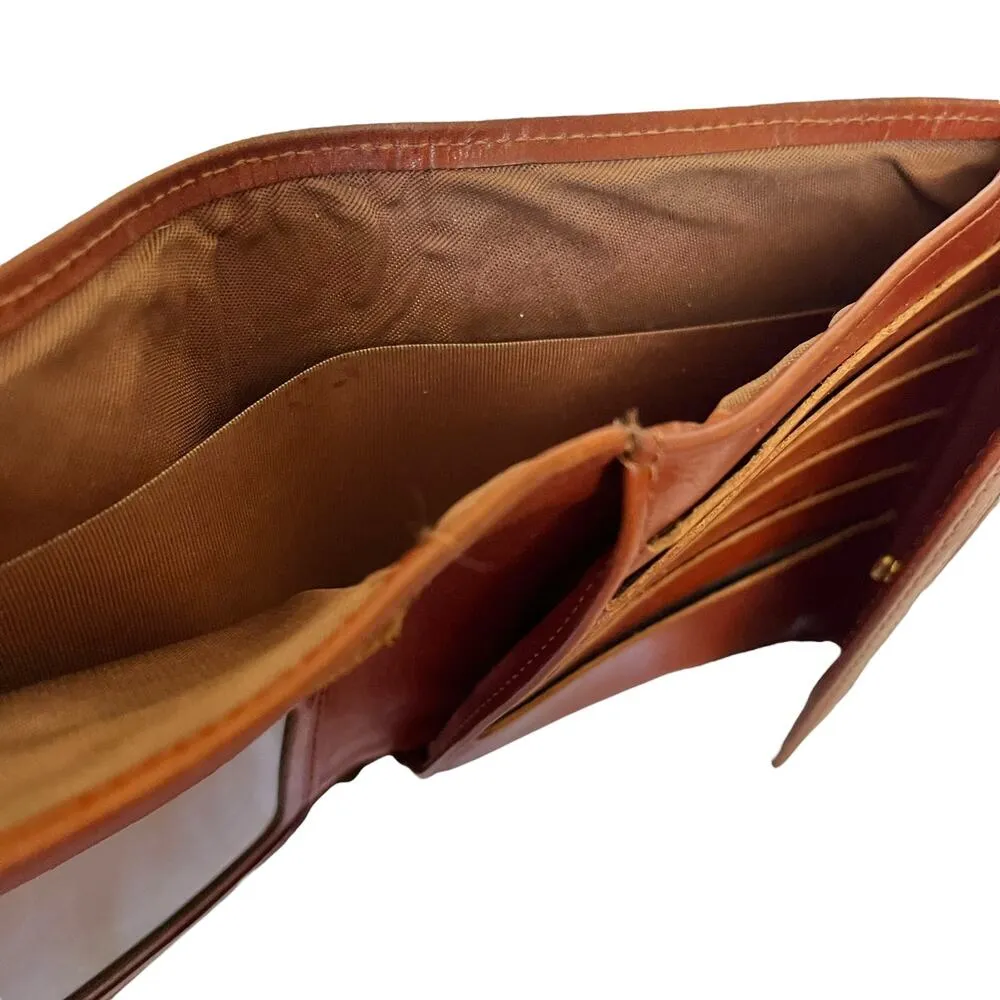 Vintage  Black AWL British Tan Trim W06 Large Credit Card Wallet - Image 5