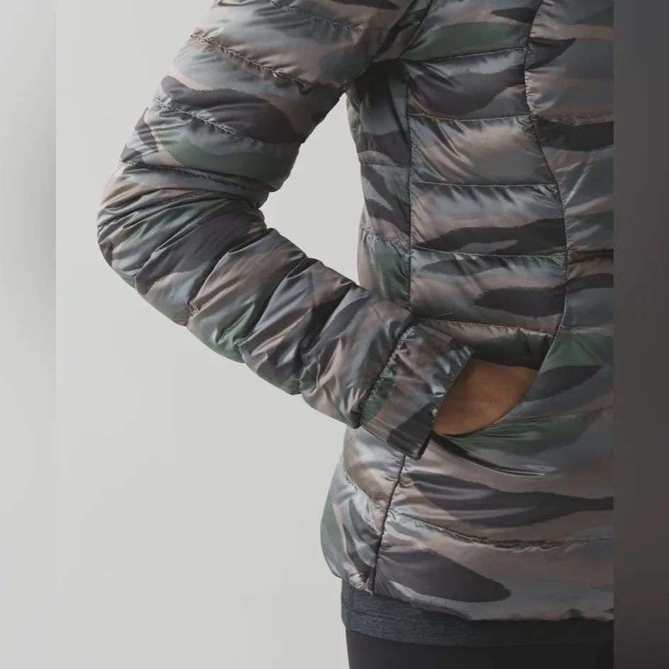 Rare Lululemon Fluffin’ Awesome Jacket Coat Coast Camo Butter Pink Multi Sz 6 - Image 5