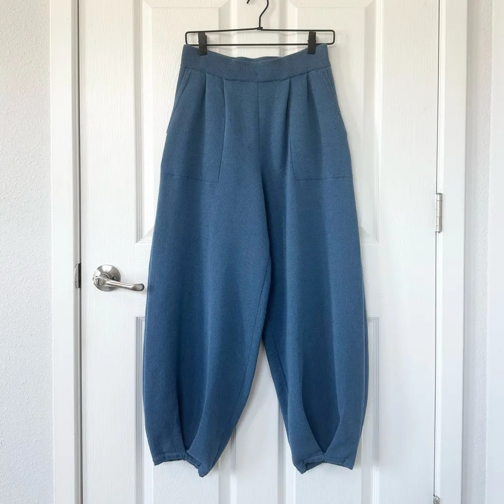 Free People Beach Freya Knit Pants in Blue Medium - Image 3