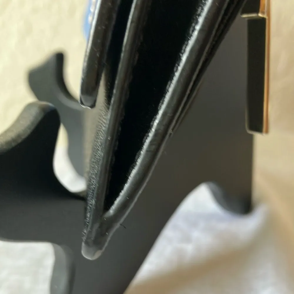 Kate Spade: Blue & Black Wallet - 10 card slots- coin area- Gold tone - Image 6