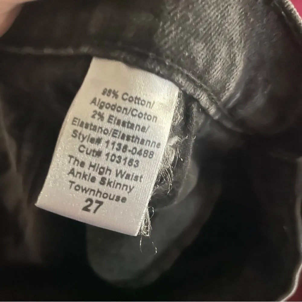 CURRENT ELLIOTT High Rise Waist Ankle Skinny Townhouse Jean Size 27 - Image 9