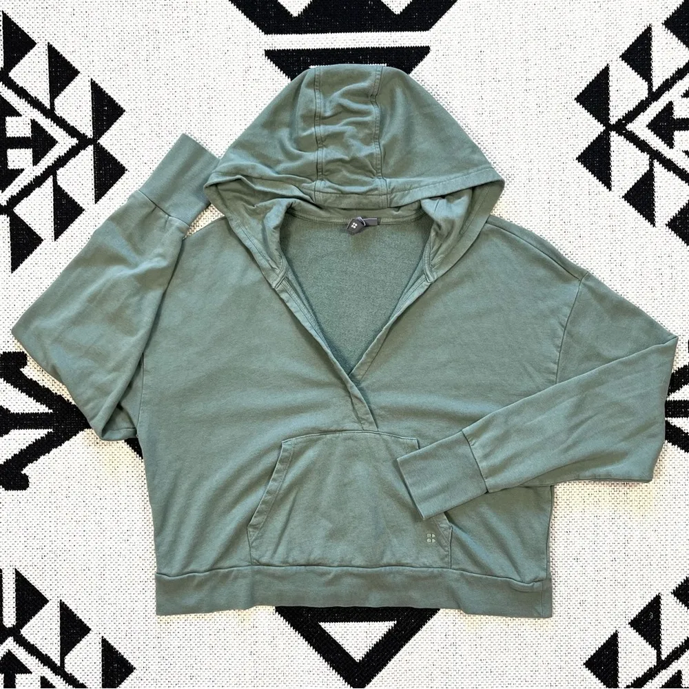 After Class Relaxed Hoodie in Heath Green Size 12 - Image 3