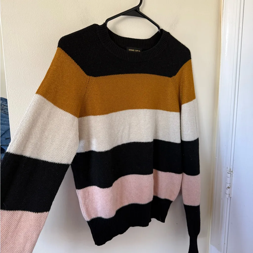 Stine Goya Magdalena Sweater in Dusk Black Size XS - Image 5