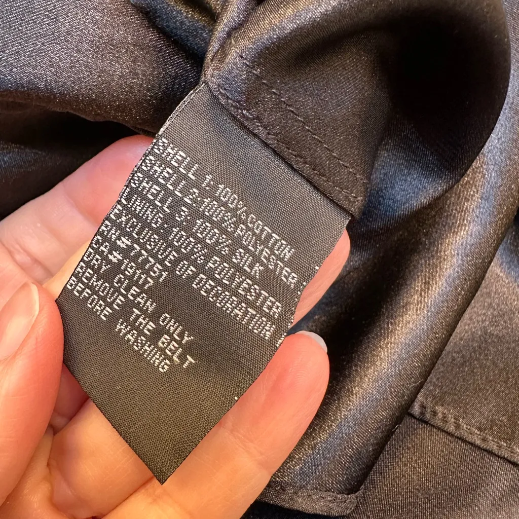 Vintage Betsey Johnson Y2K Runway Whimsigoth Silk Black Lace Formal Dress Size 2 - Image 13