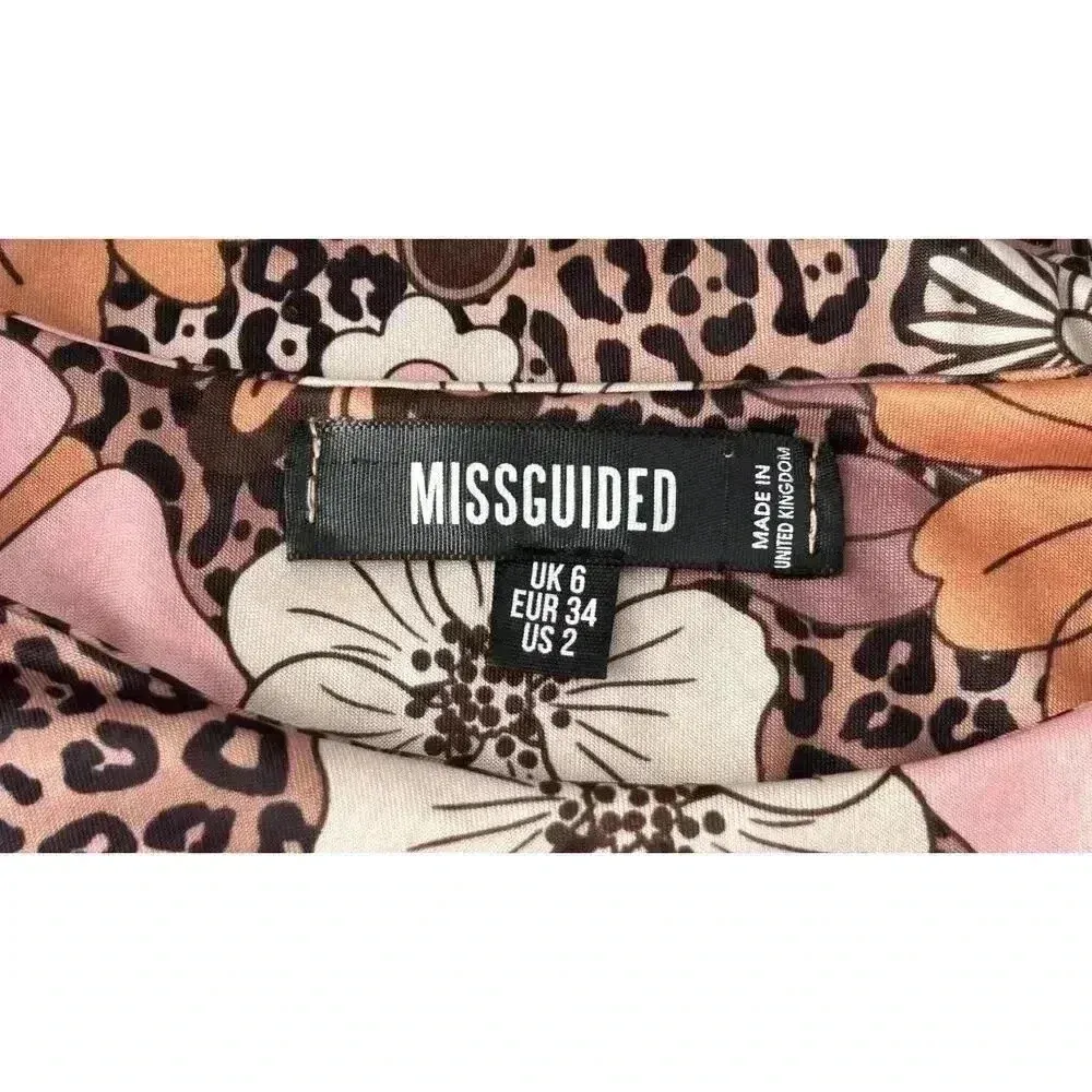 Missguided | Women’s Floral Cheetah Leopard Print Bodysuit | 2 - Image 2