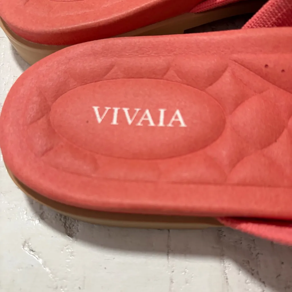 Vivaia Paige Arch Pro Slide Sandals EU size 37 US size 6.5 Salmon Pink Flats - Image 4