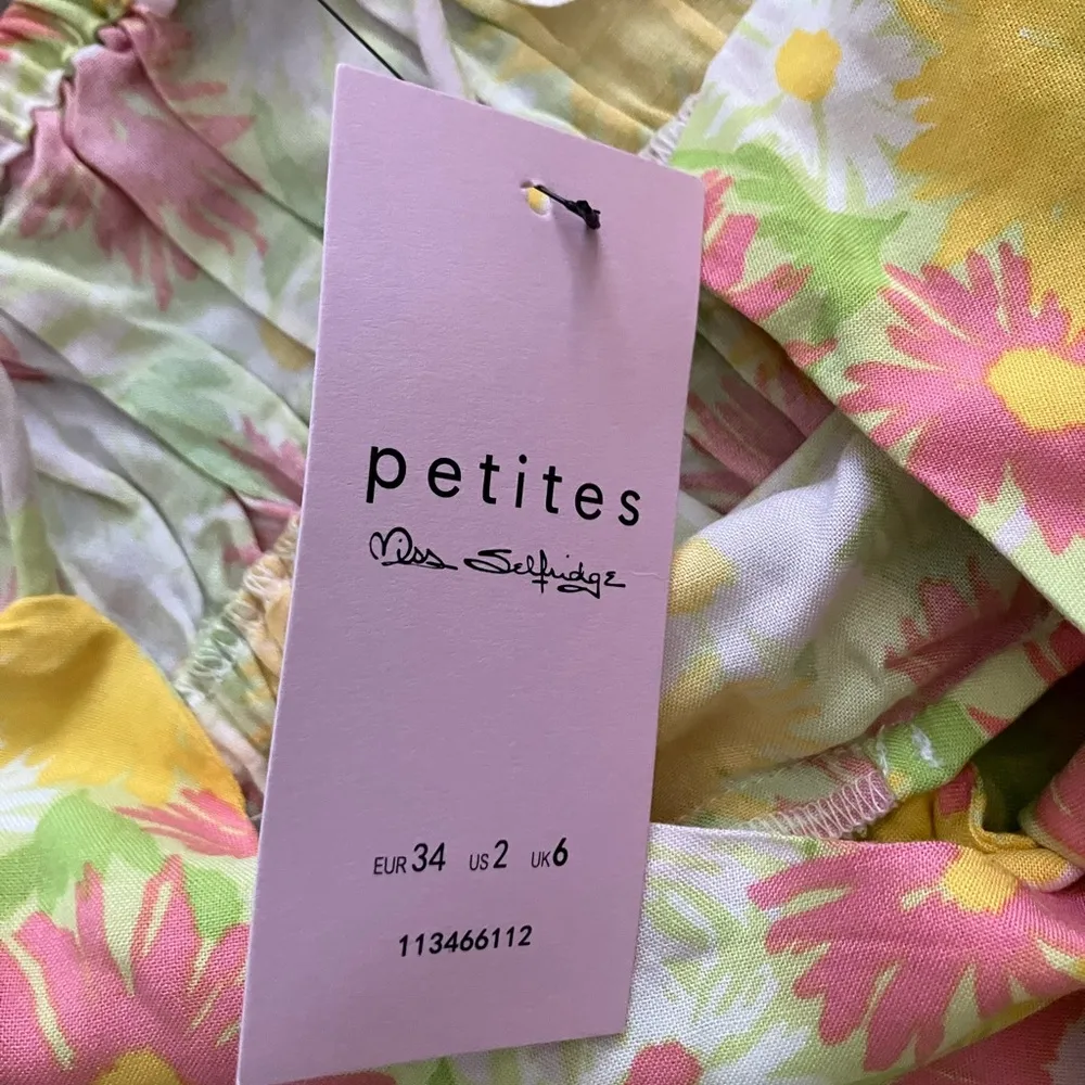 Miss Selfridge Womens Petite bunny tie midi slip dress in bright sunflower - Image 8