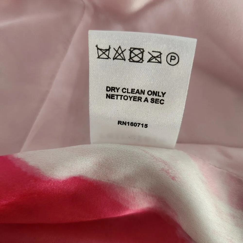 Retrofete Doris Top Tank in Marble Pink Size XL Halter NWT Silk Handkerchief White - Image 13