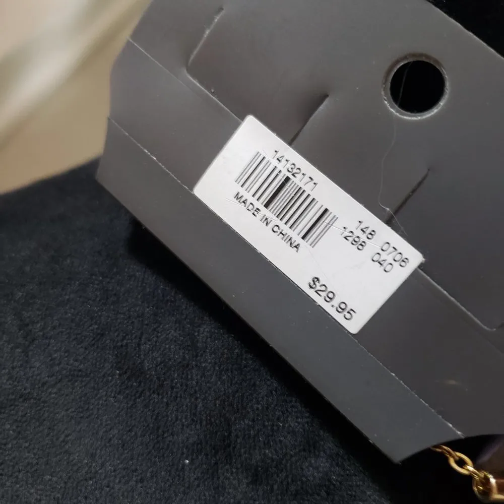 The Limited Women's Goldtone Knot Curved Bar Necklace NWT Gold - Image 7