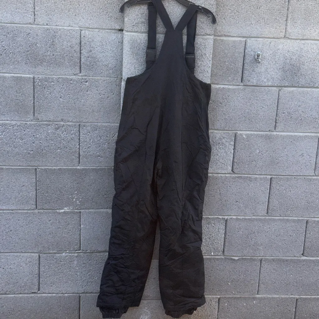 Vintage Sport Essentials Black Snow Bib ski Bib Winter wear Overalls Size Small - Image 11