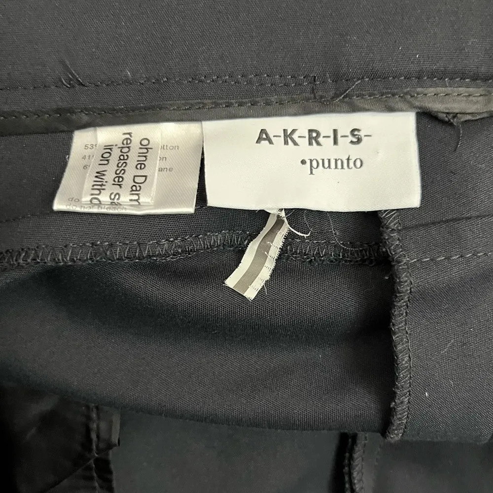 Akris Punto Pants Franca Techno Cotton Pants in Black High Rise Sz US 10 EUC - Image 14