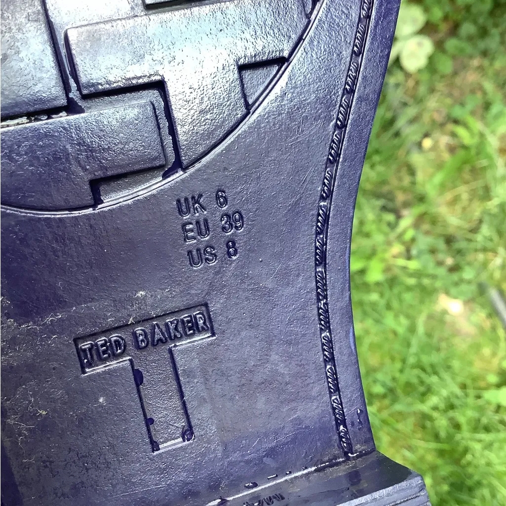 Super CUTE TED BAKER rubber boots 💙🌷💙 - Image 9