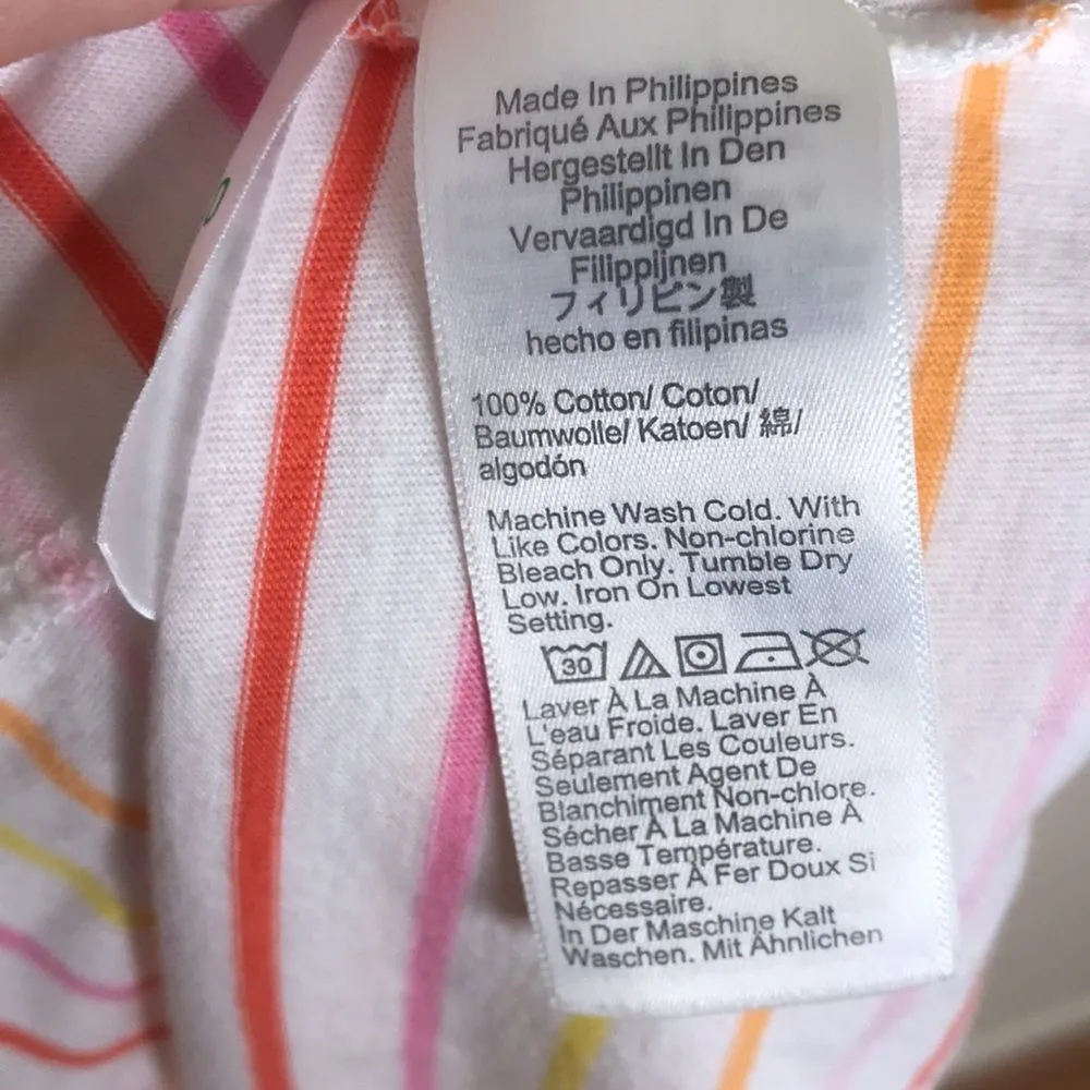 J. Crew Soft Knit Striped Stripe MIDI Ruffle Dress size xs ladies cute - Image 9