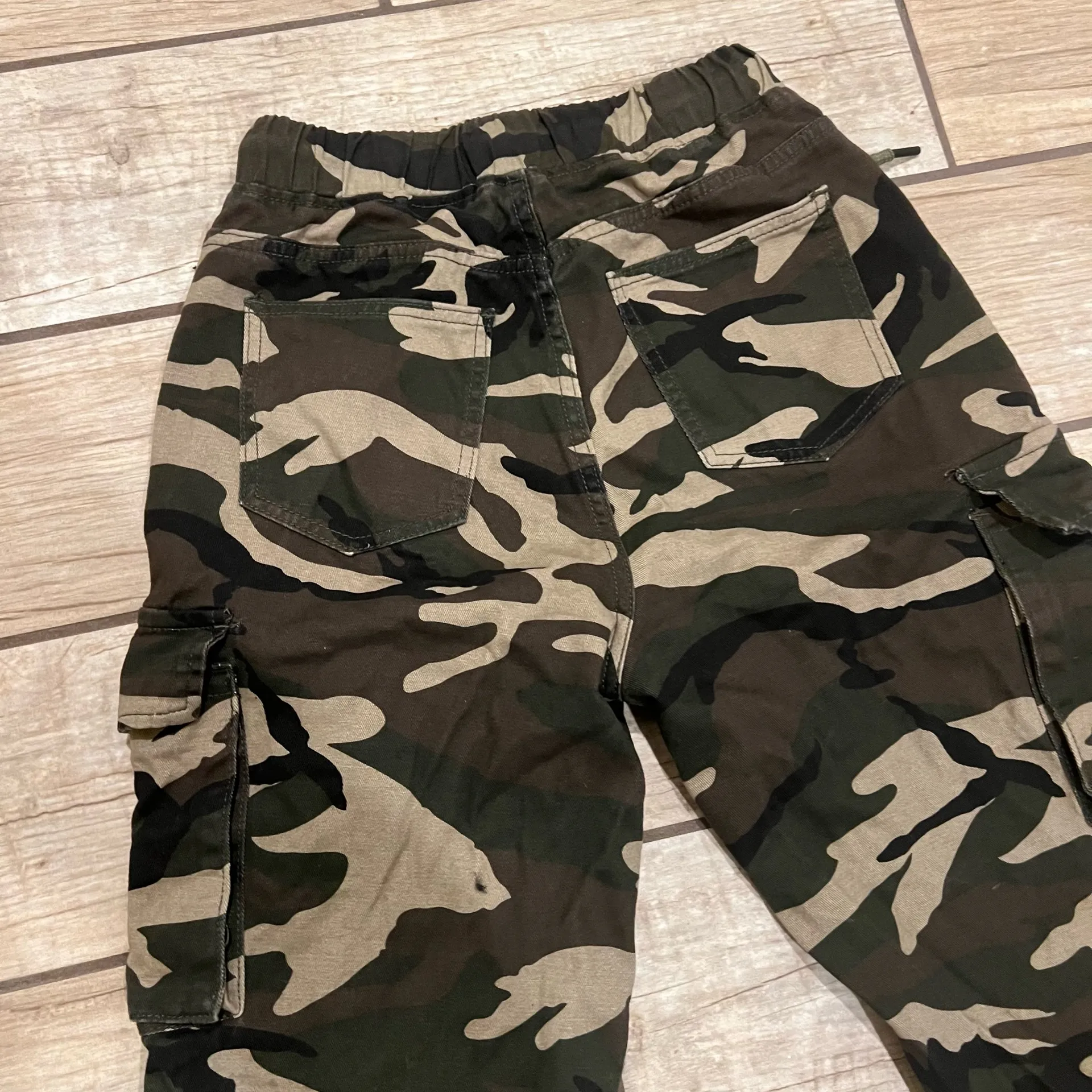 Cargo Army Pants Camouflage Pants High Waist Cargo Pants Track Pants Joggers Green Size XS - Image 7