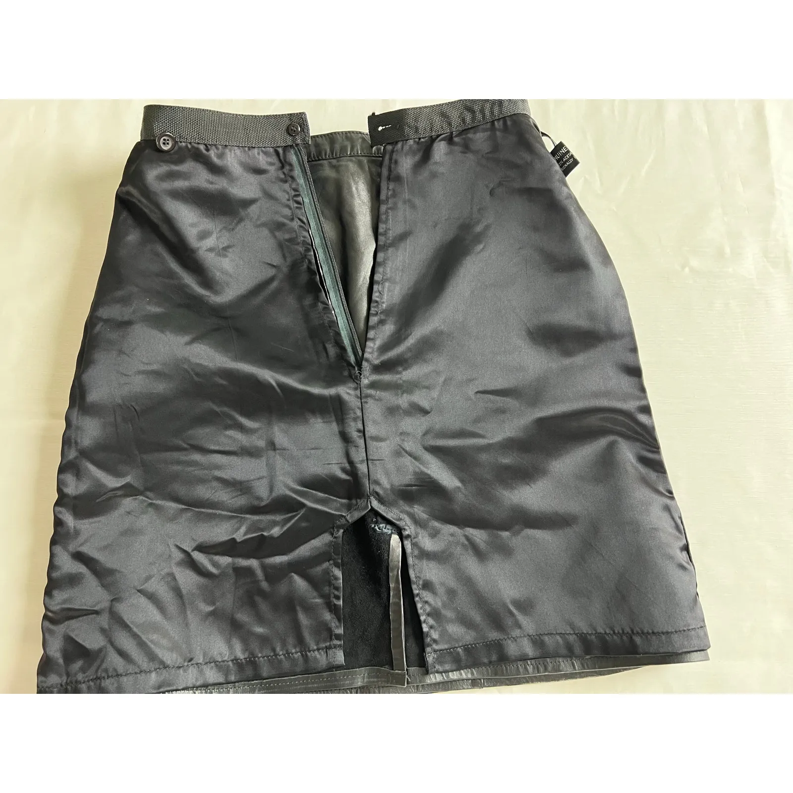 Tannery West Leather Skirt Women's Size XS Black Genuine Leather Vintage Lined - Image 12
