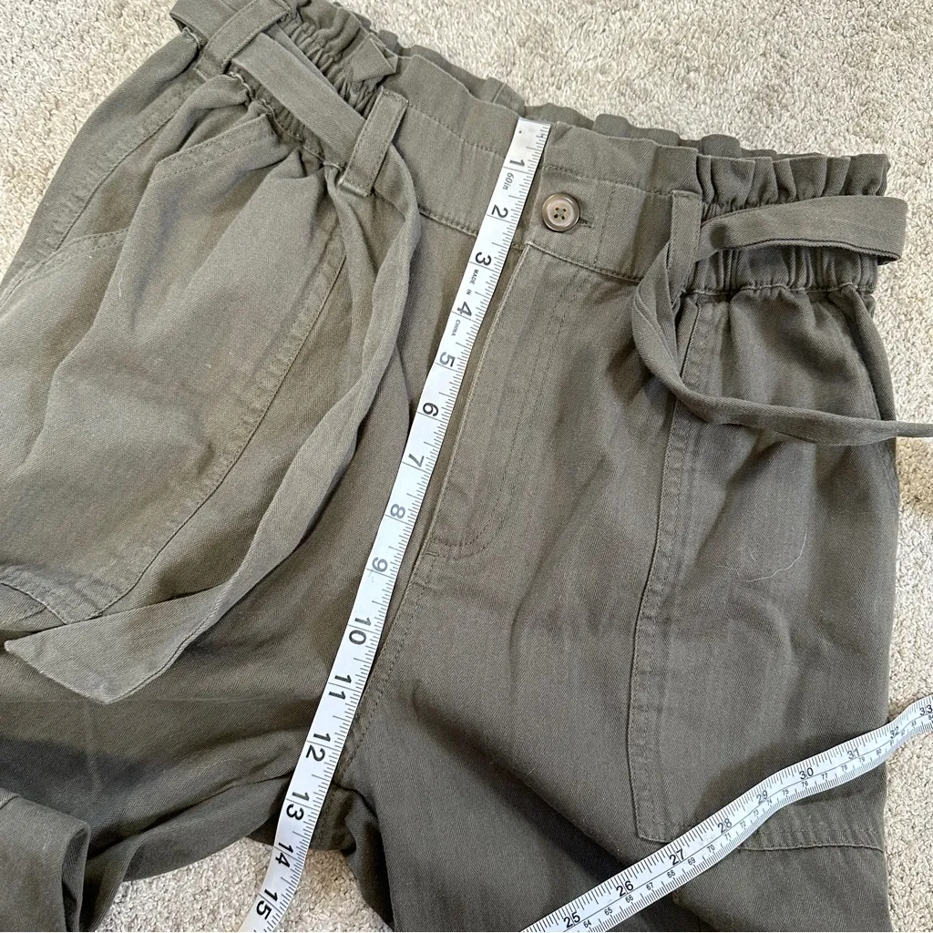 The Normal Brand Women’s Surplus Pants High Waisted Belted in Dusty Olive S Green - Image 15