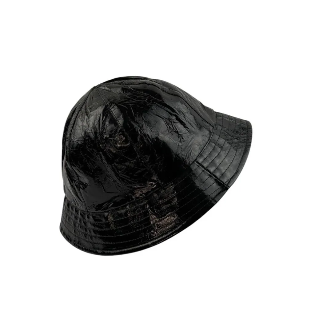 *Vintage D&Y Black Rain Bucket Hat Black Y2K 90's - Image 6