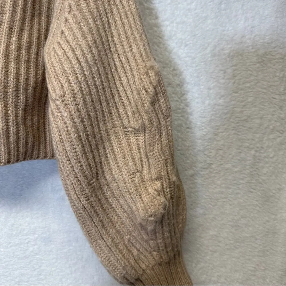 Aritzia Babaton Guell Wool‎ Long Sleeve Turtleneck Cropped Sweater Size XS - Image 10