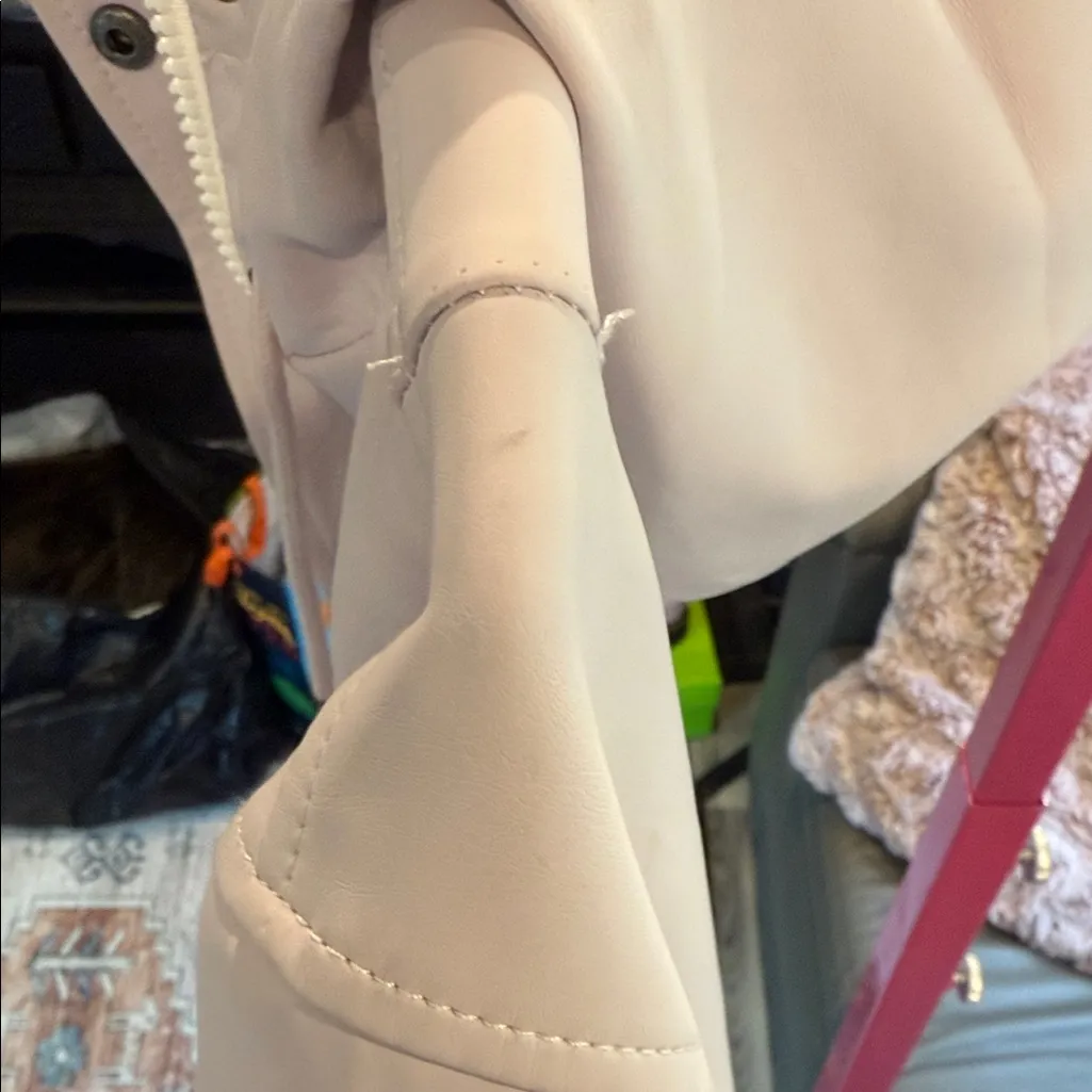 Levi's Women's Cream Trench rain Coat light lavender XS - Image 4