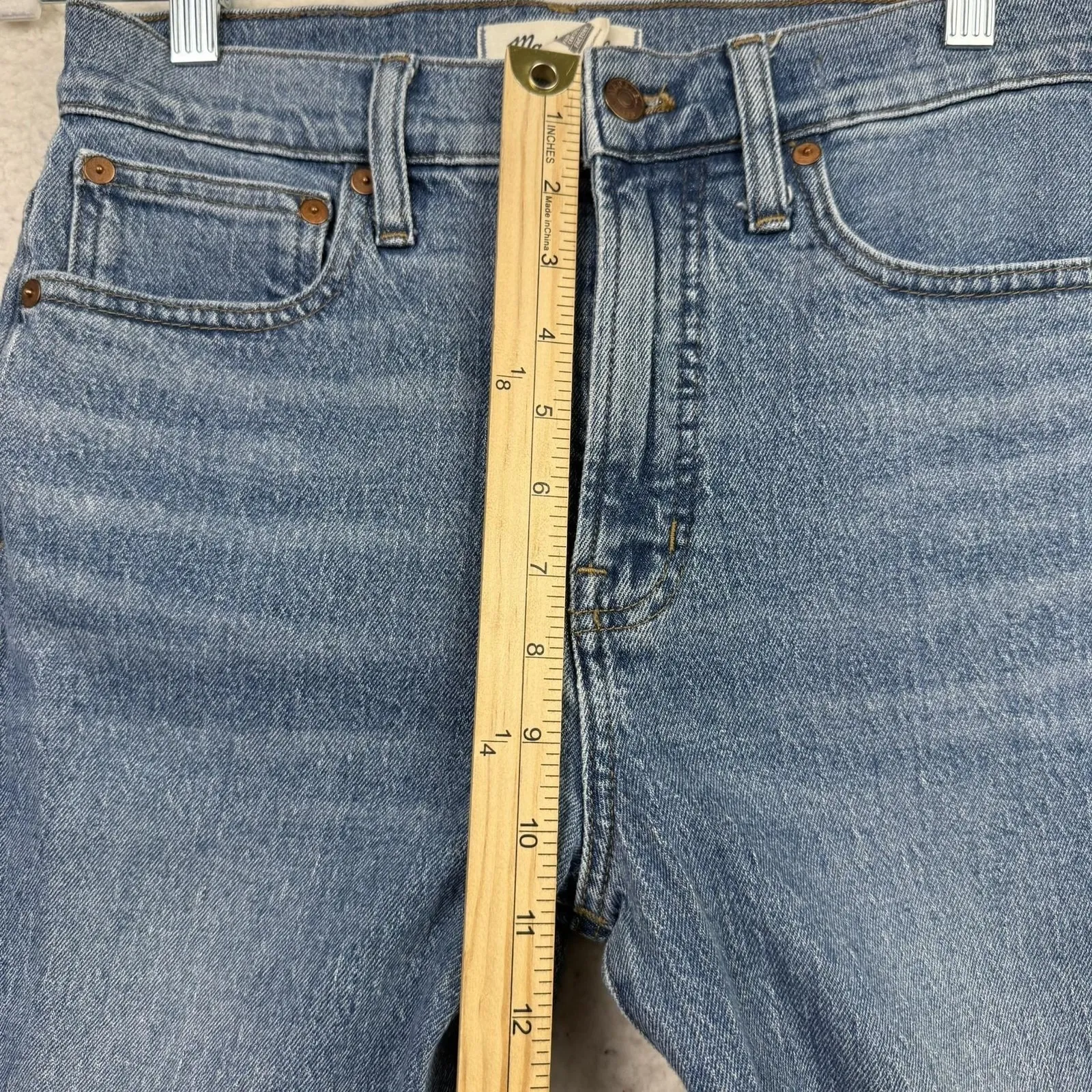 Madewell Jeans Womens 26 Blue The Perfect Vintage Jean High Rise Frayed Hem - Image 9