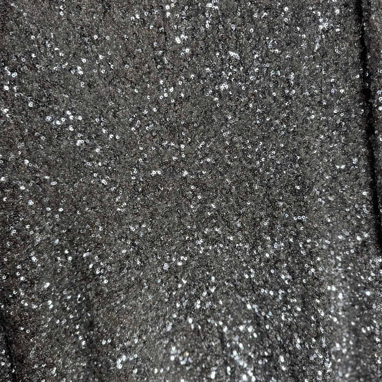 EXPRESS  Blazer Womens Medium Silver Sequin Sparkle Jacket Party Evening Metallic - Image 10