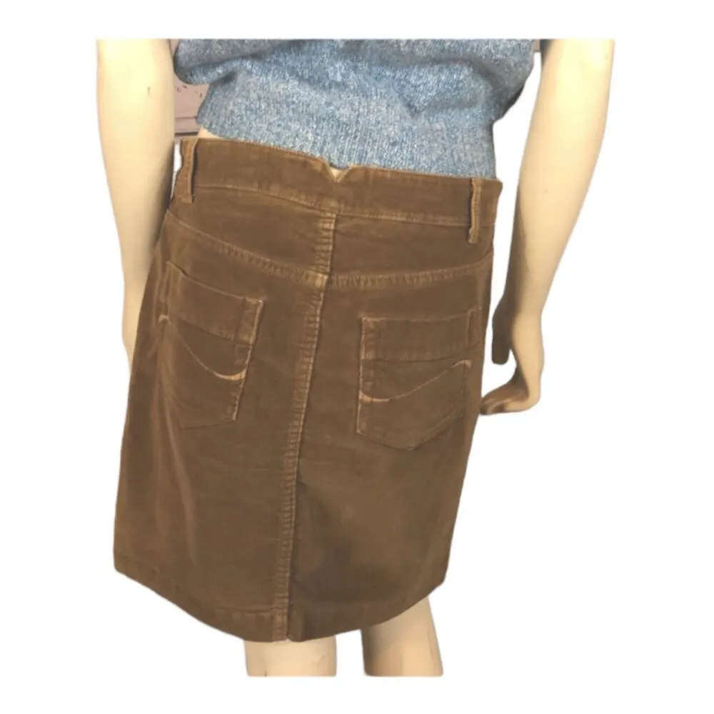 Gap jeans stretch Brown Corduroy Mini skirt size 6 - Image 6