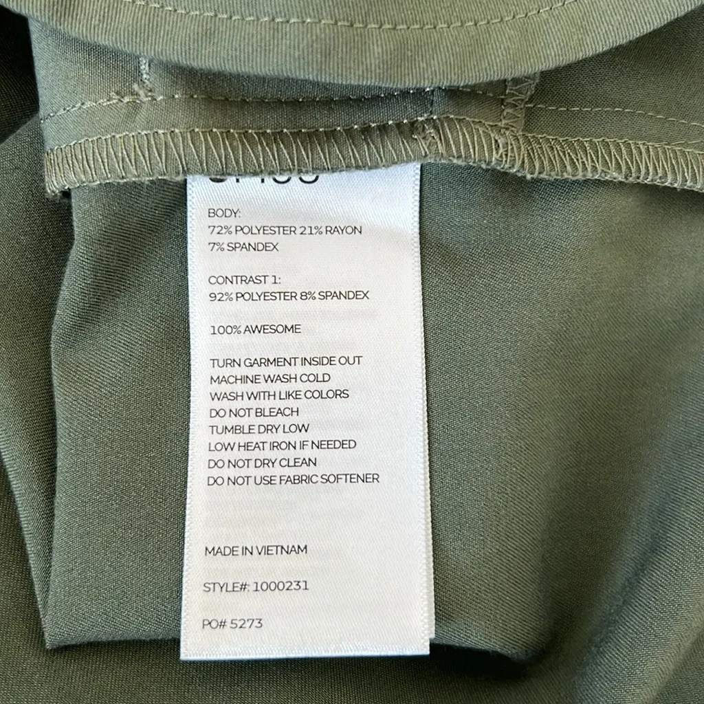 Figs Green Tunic Scrub Top Short Sleeve Size XXS - Image 5