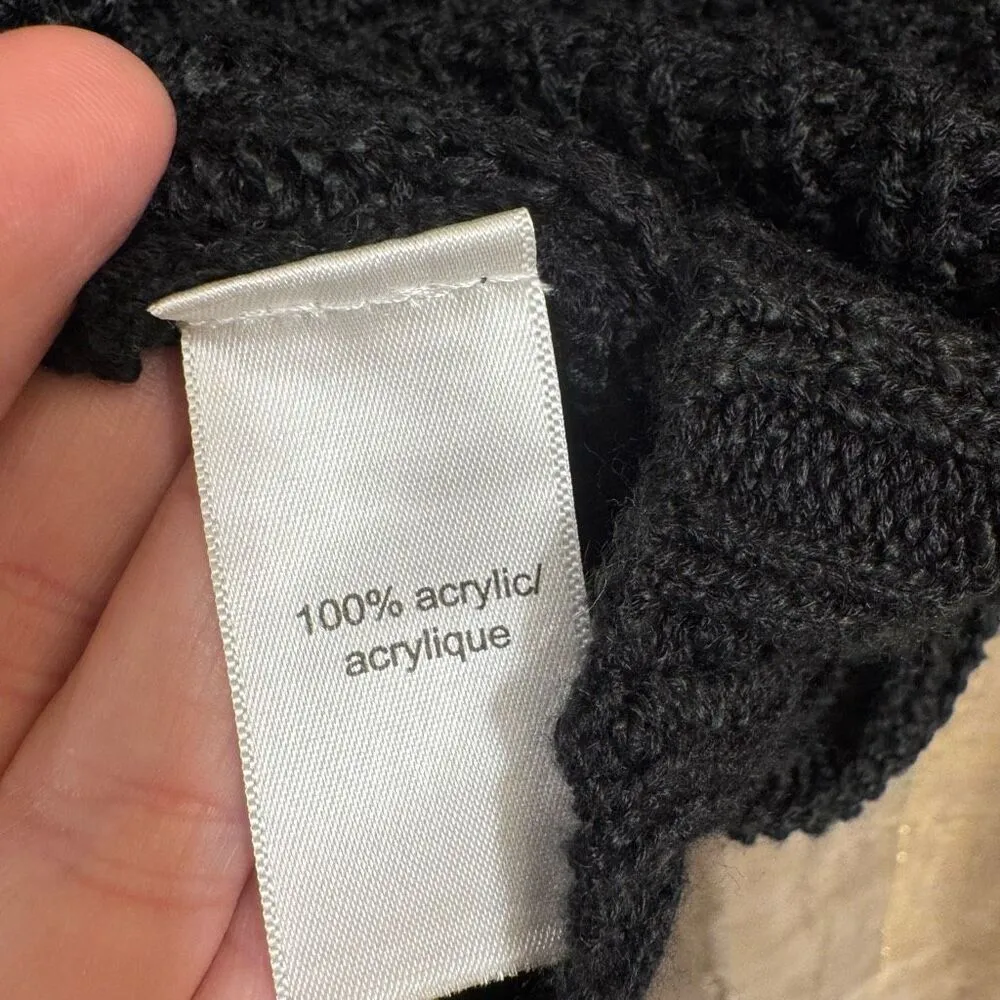 Maurice’s Black Crochet Knit Sweater Long Tank Top XL - Image 5