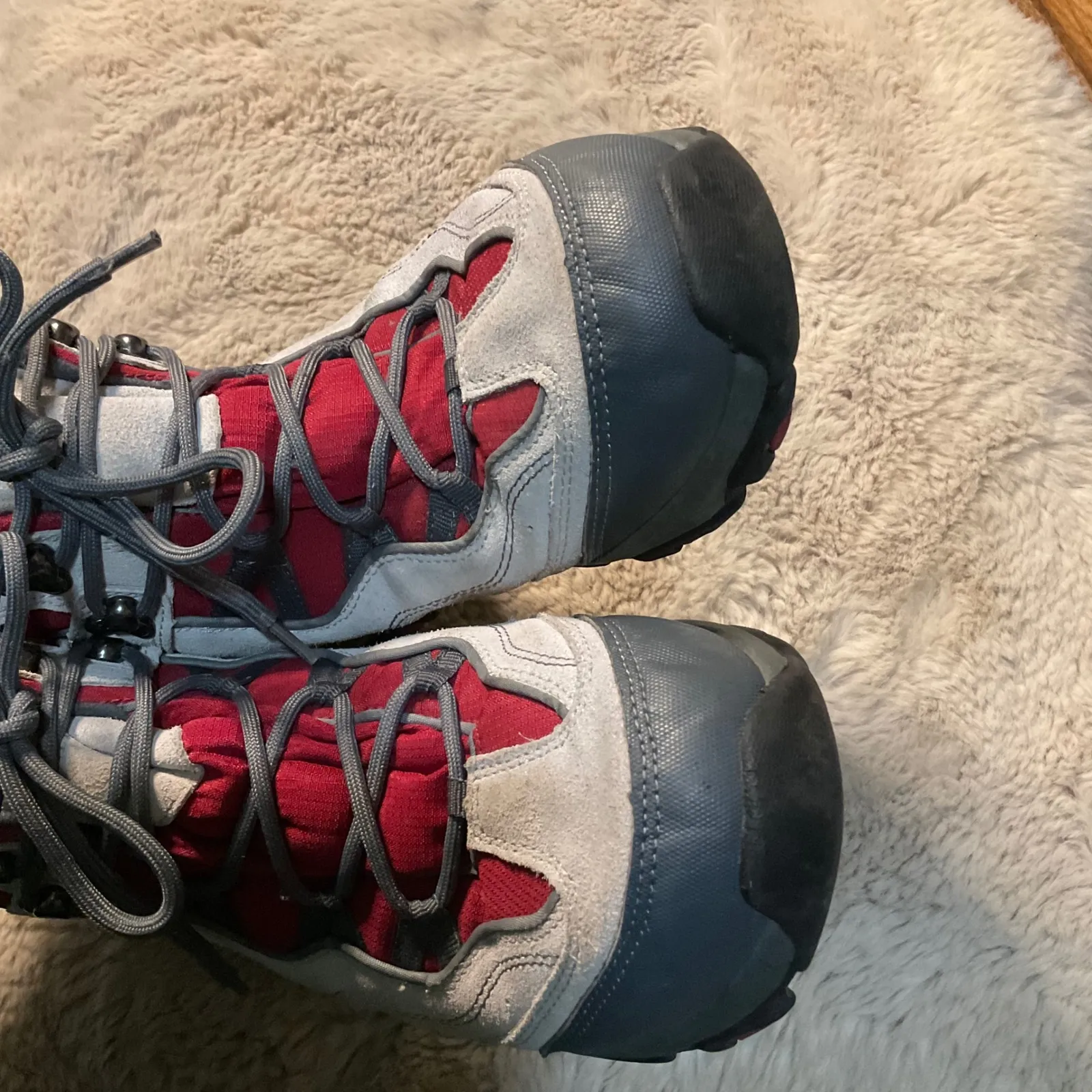 Lands‎ End Hiking Boots Lace Up Size 10 394047 Gray Ankle Womens - Image 11